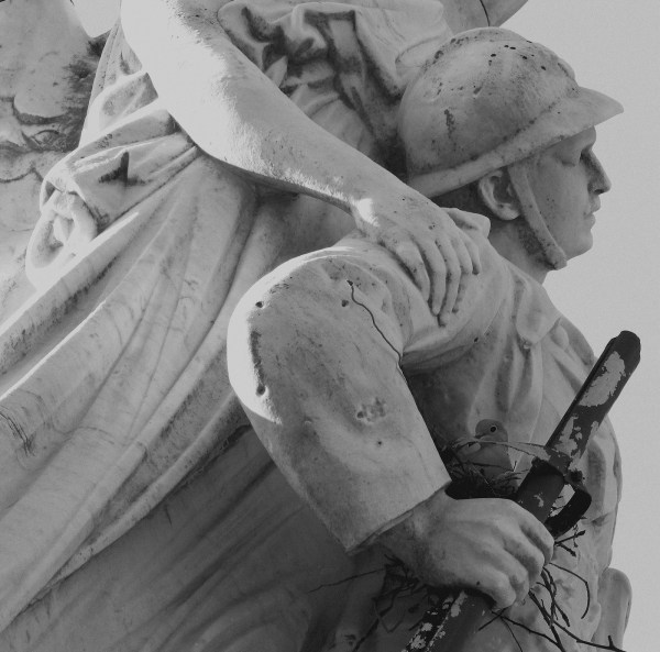 Serge Philippe Lecourt - Monument aux morts Avranches - 2014 - nid tourterelle