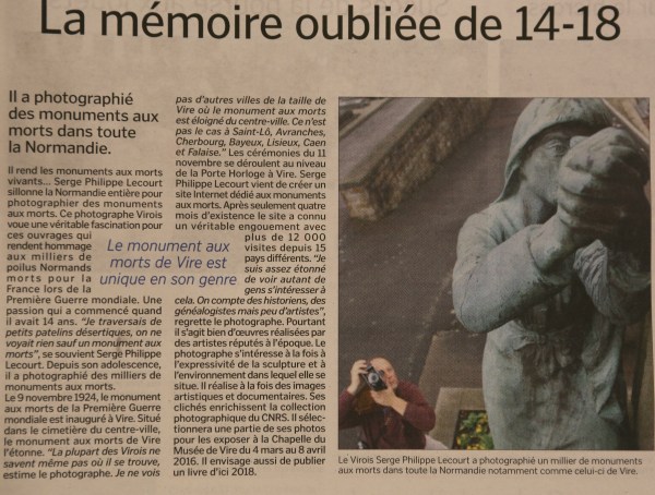 Vire le bocage libre-Serge Philippe Lecourt-2015-11-14-La memoire oubliee